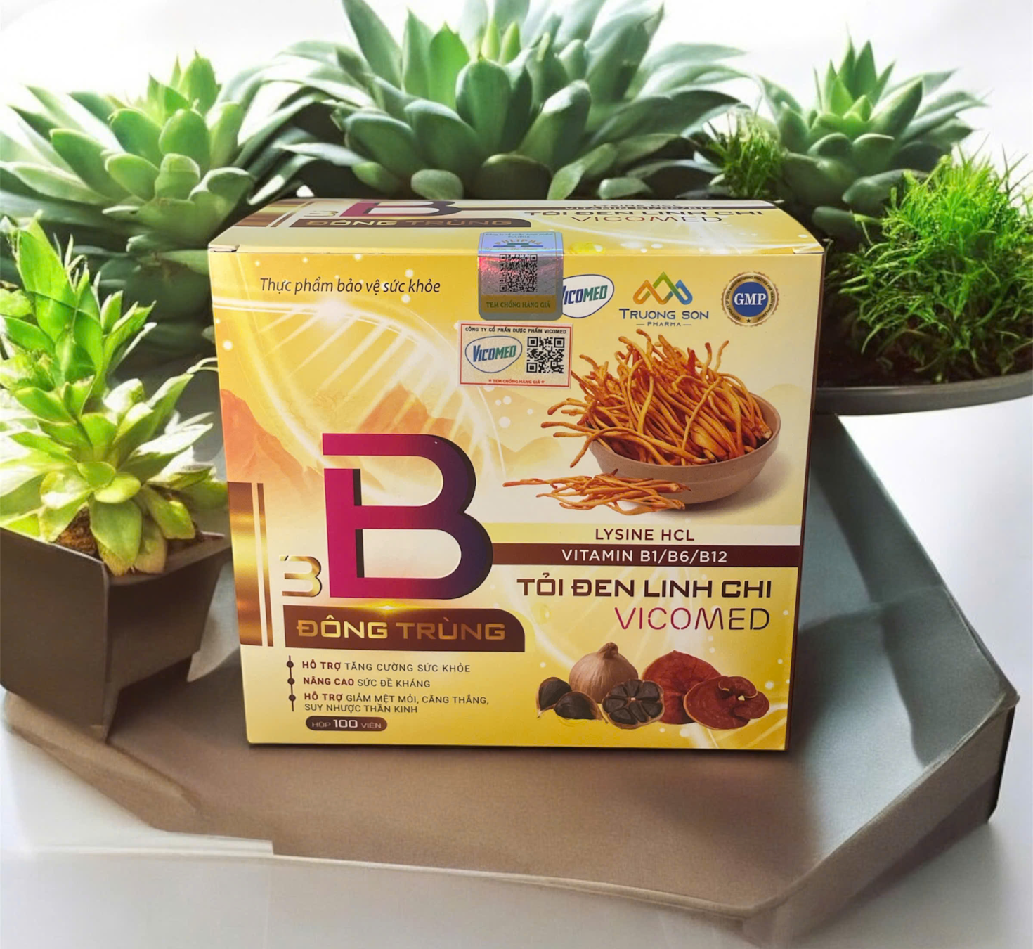 Vitamin B Đông Trùng - Tỏi Đen Linh Chi