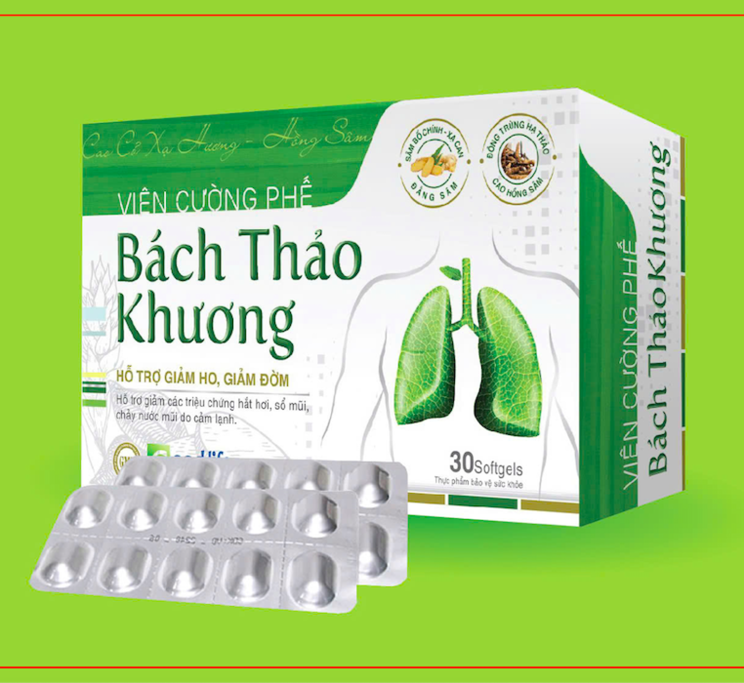 Viên cường phế Bách Thảo Khương giảm ho 