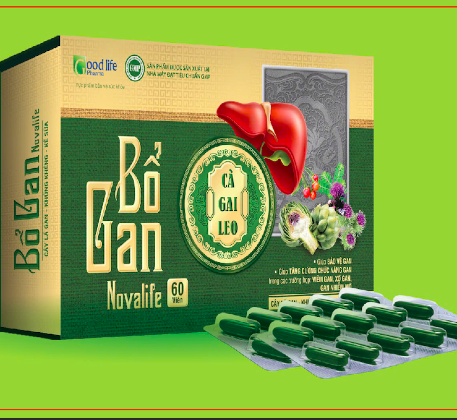 BỔ GAN NOVALIFE Cà Gai Leo