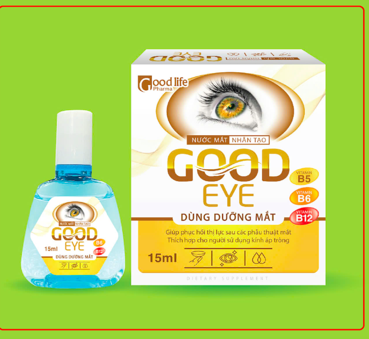 Nước mắt nhân tạo Good Eye dưỡng mắt sau phẫu thuật 
