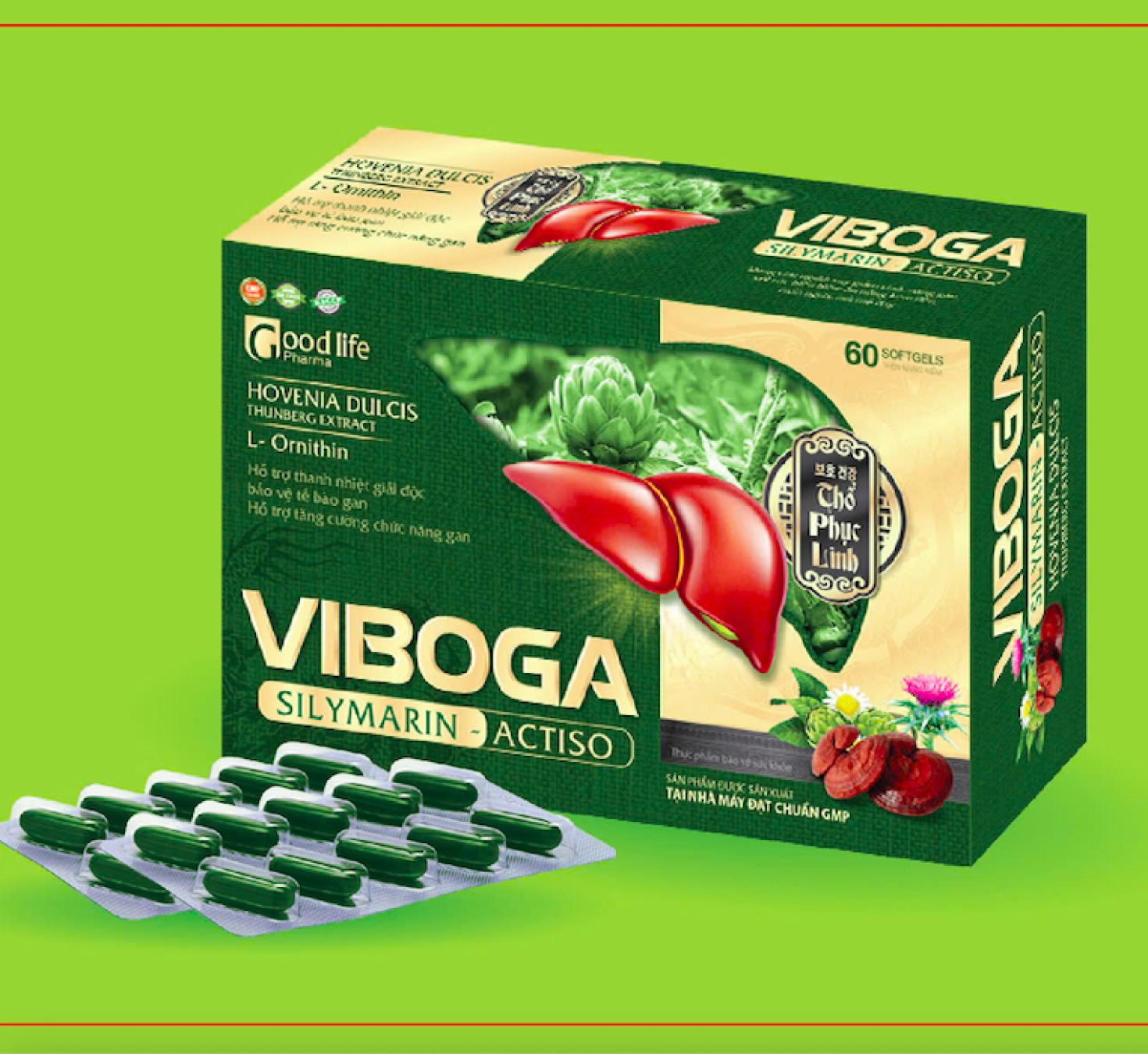 VIÊN BỔ GAN VIBOGA SILYMARIN ACTISO