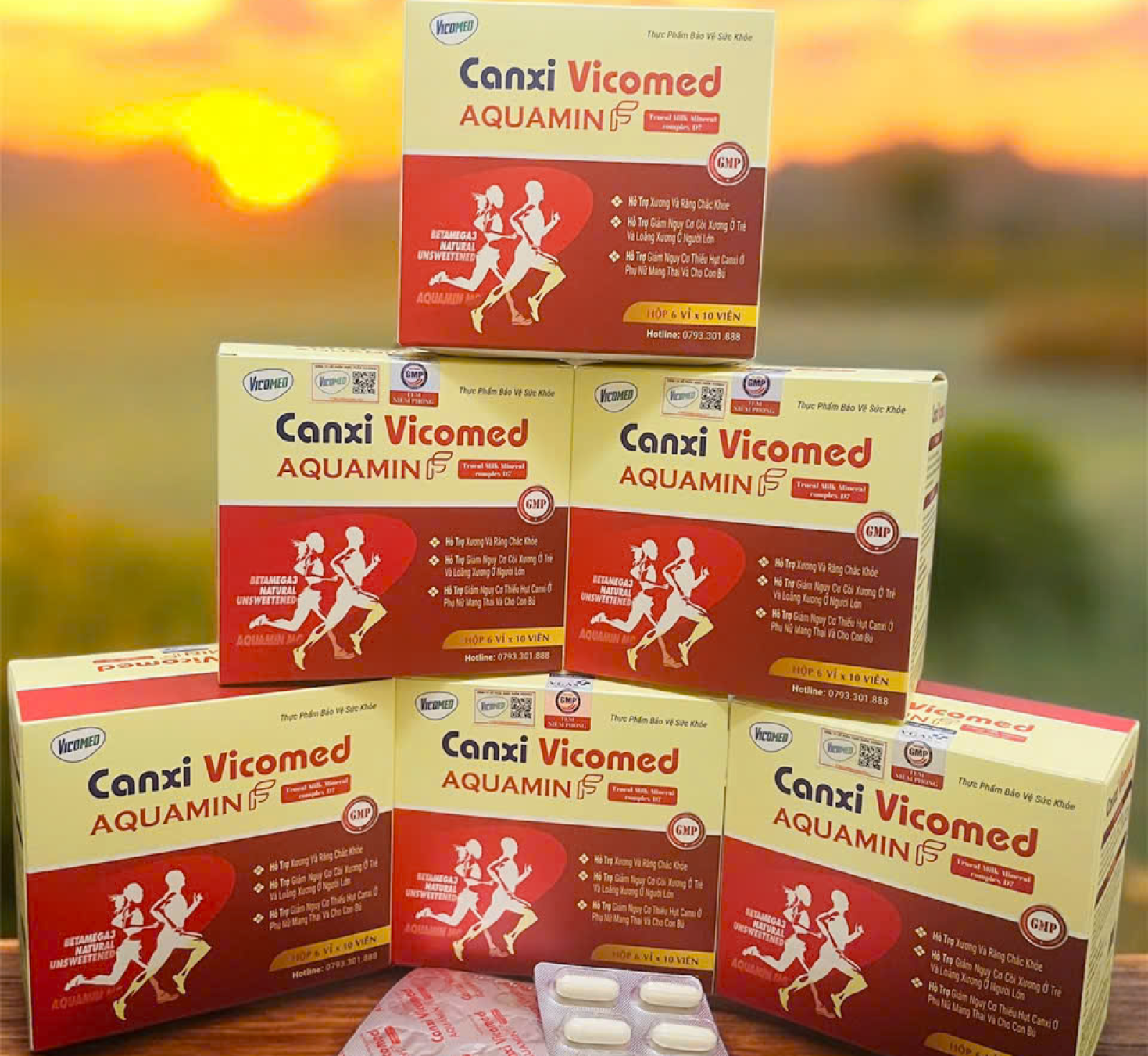 Canxi  Vicomed Aquamin dạng vỉ
