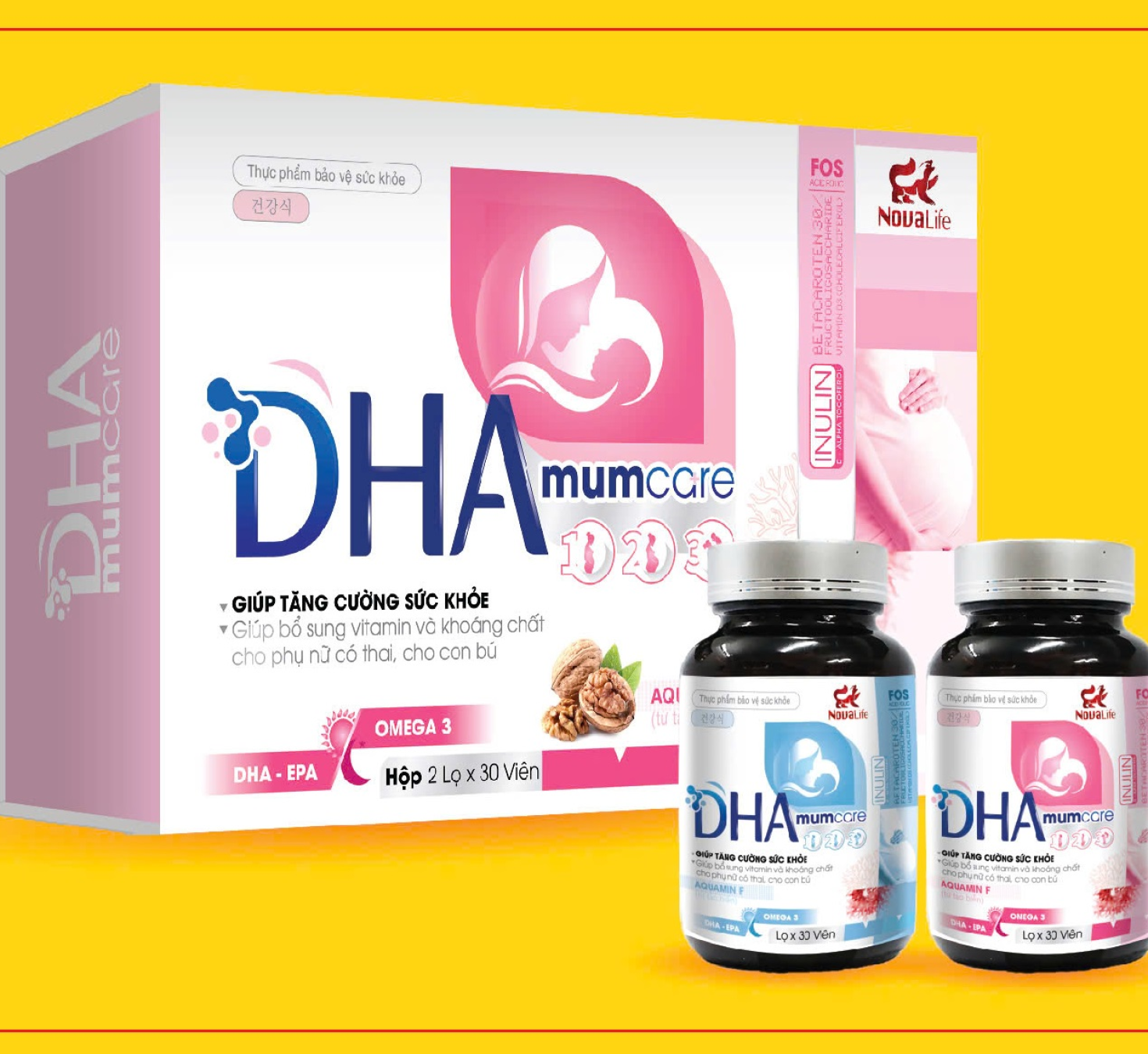 DHA MOM CARE HỘP 2 LỌ X 30 VIÊN