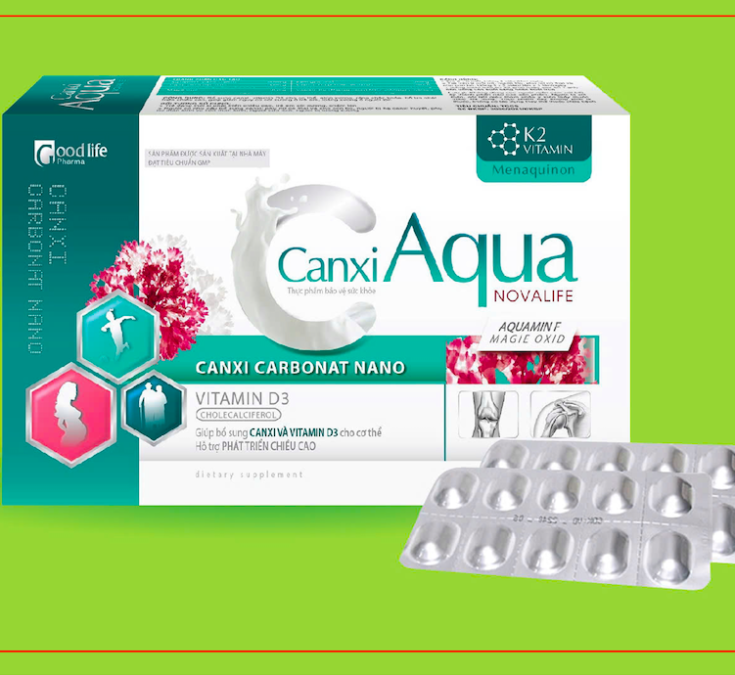 Canxi Aqua Novalife dạng vỉ 