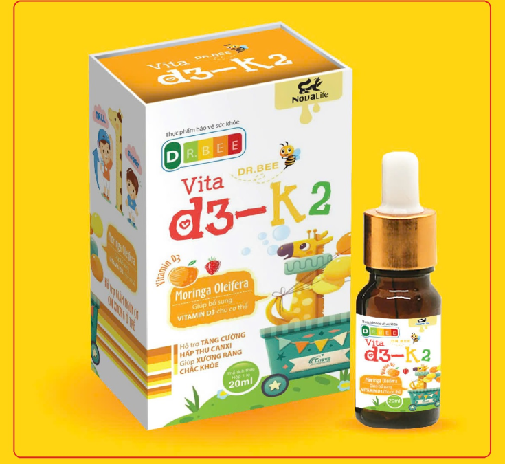 Vita D3 K2 Dr Bee tăng hấp thụ canxi