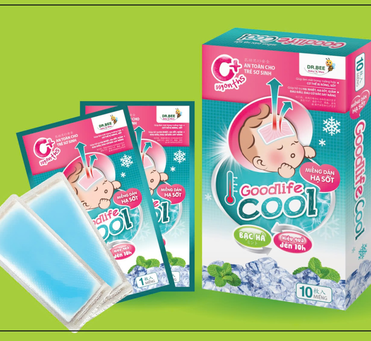 Miếng dán hạ sốt Goodlife Cool cho bé