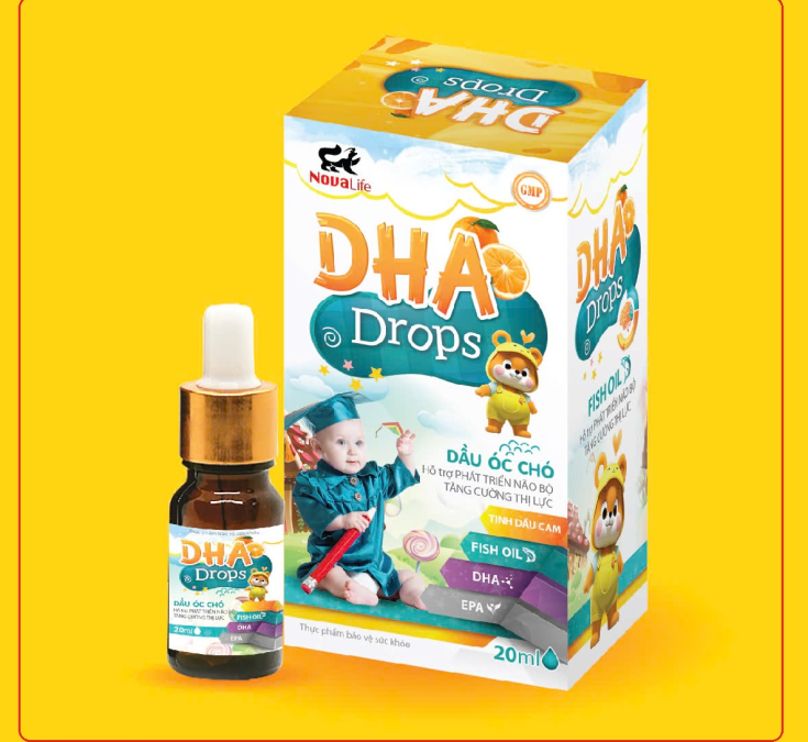 Dầu Óc Chó DHA Drop Goodlife 20ml bổ não và thị lực