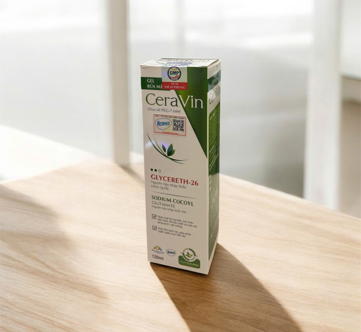 gel rửa mặt Ceravin