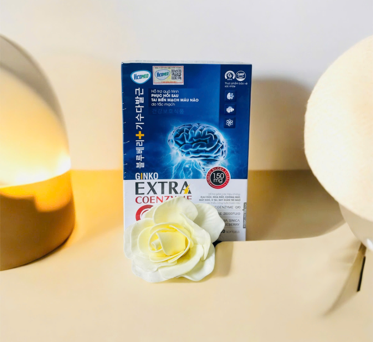 Phục hồi sau tai biên Ginko Extra Q10 150ng